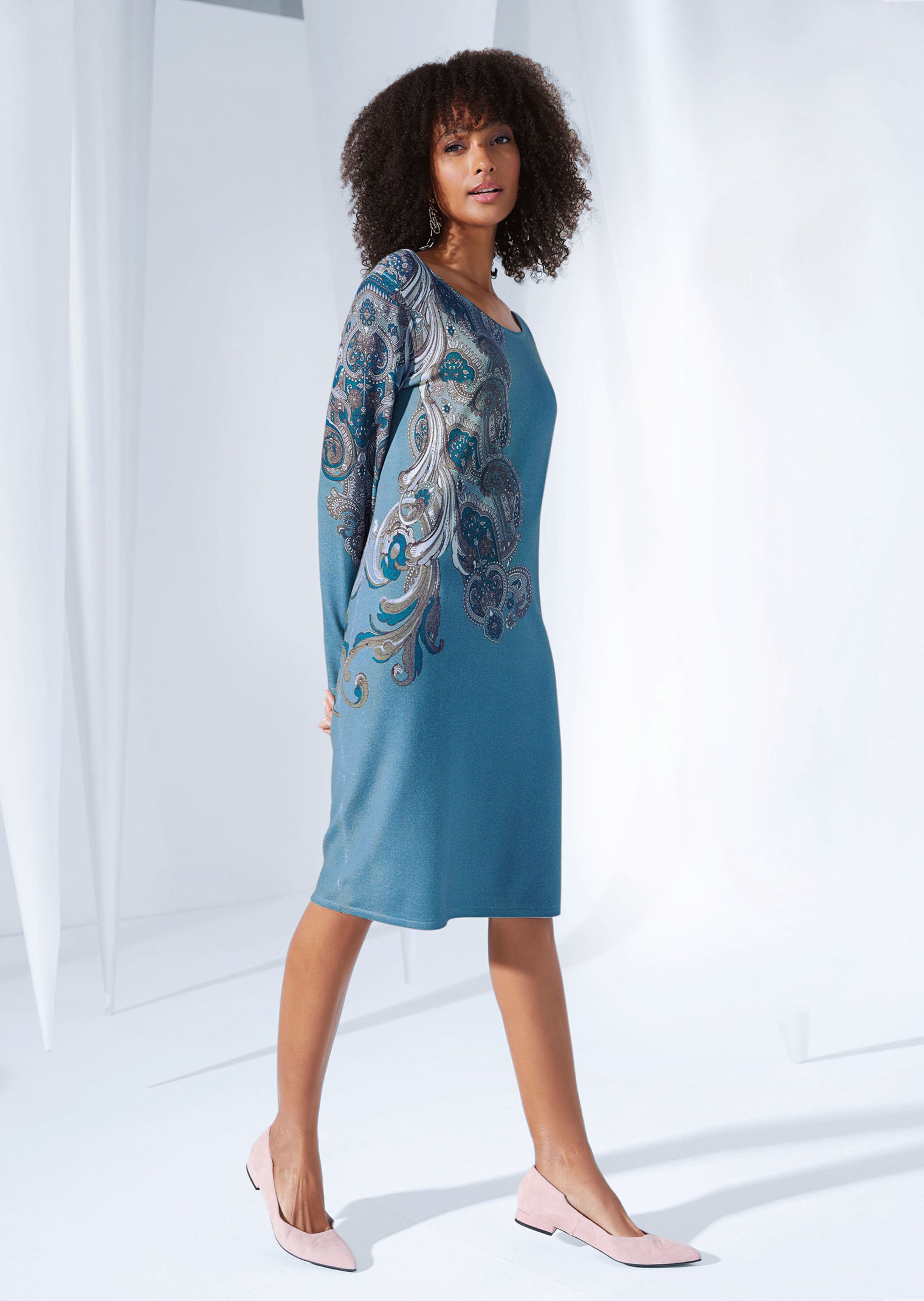 Merino wool knitted dress