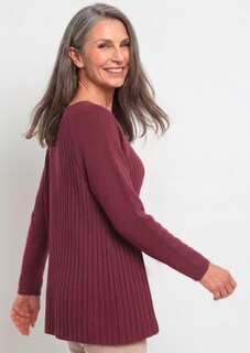 A-lijn tricot pullover met katoen thumbnail 7