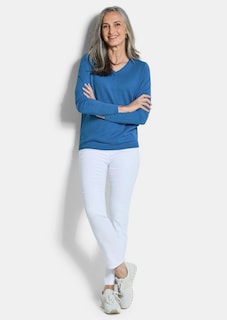 Pullover mit V-Ausschnitt aus COTTAMIRA thumbnail 2