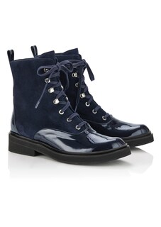 Schnür-Boots in edlem Leder-Mix thumbnail 1