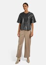 Halbarm-Shirt aus weichem Fake-Leder thumbnail 2