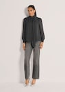 Chiffon-Bluse mit Stehkragen und Schluppe thumbnail 2
