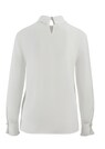 Blouse met ronde hals, opstaande kraag en geplooide manchetten thumbnail 3