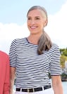 T-shirt à rayures en jersey de viscose thumbnail 7