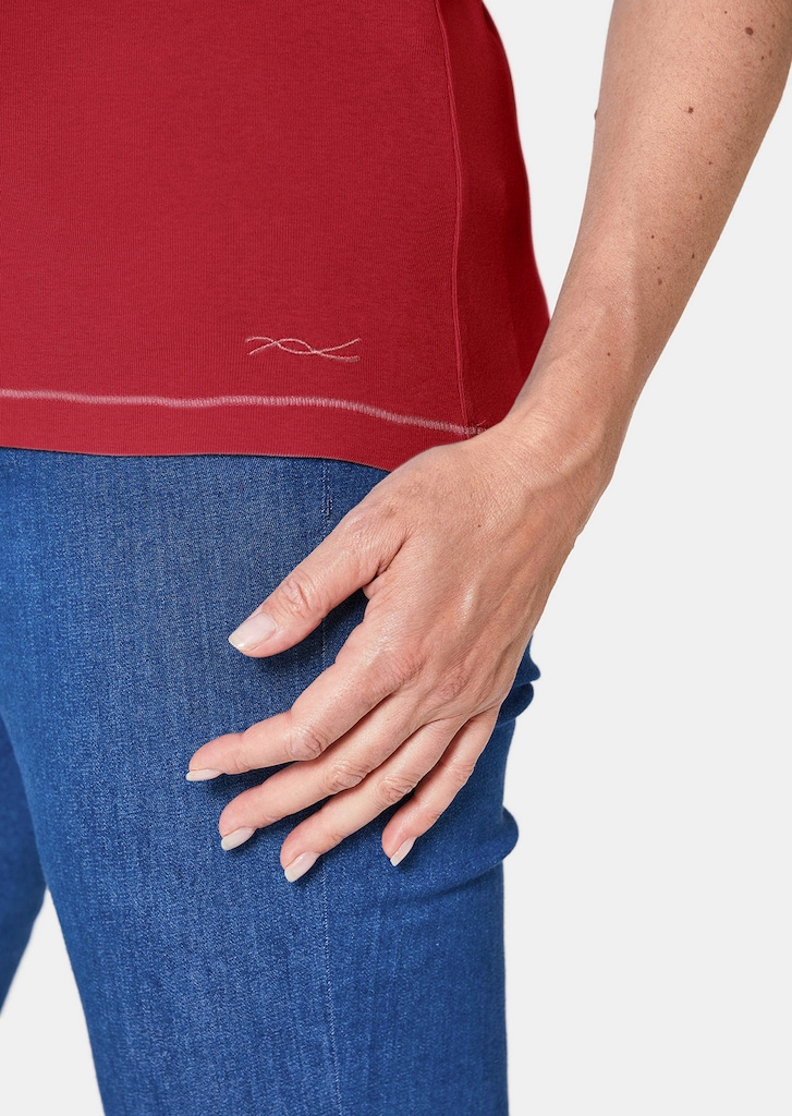 Basic shirt van puur katoen