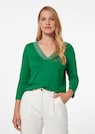 Linen shirt with 3/4 sleeves thumbnail 1
