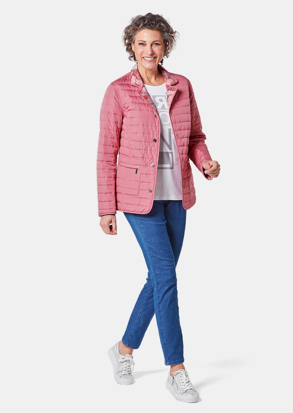 Veste matelassée fille doublée sherpa rose Veste matelassée fille doublée sherpa rose