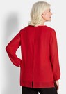 Festliche Bluse mit Chiffonüberwurf und Schmuckelement thumbnail 3
