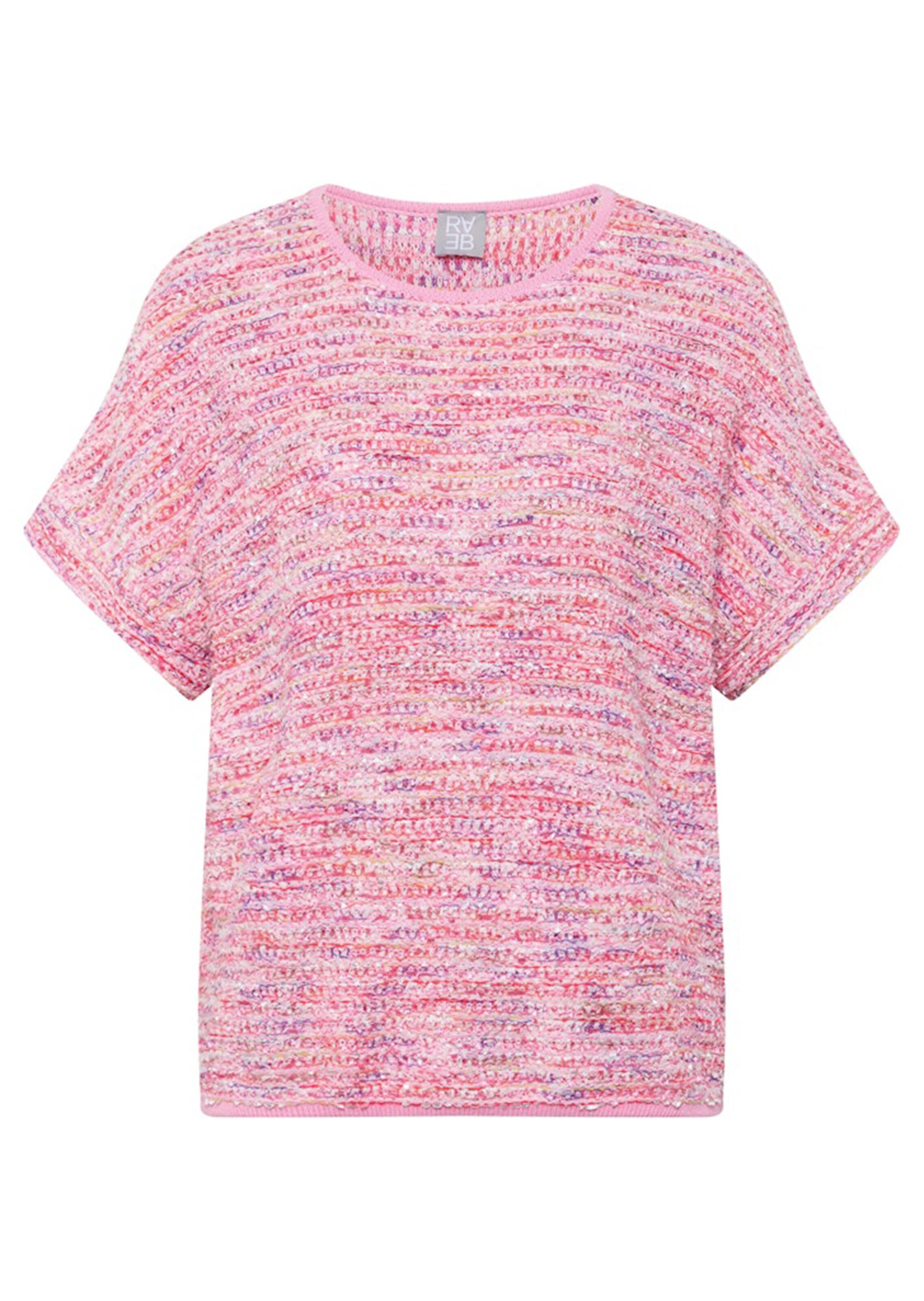 Bändchengarn-Pullover in Multicolor-Optik