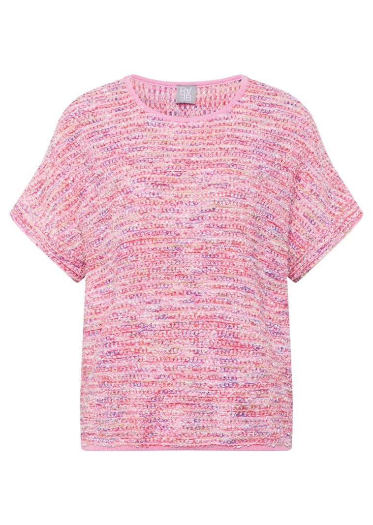 Bändchengarn-Pullover in Multicolor-Optik