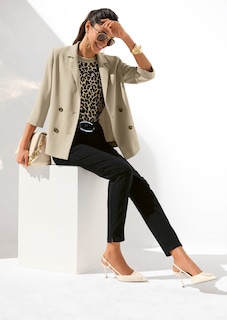 Zweireihiger Blazer mit 3/4-Ärmeln thumbnail 7