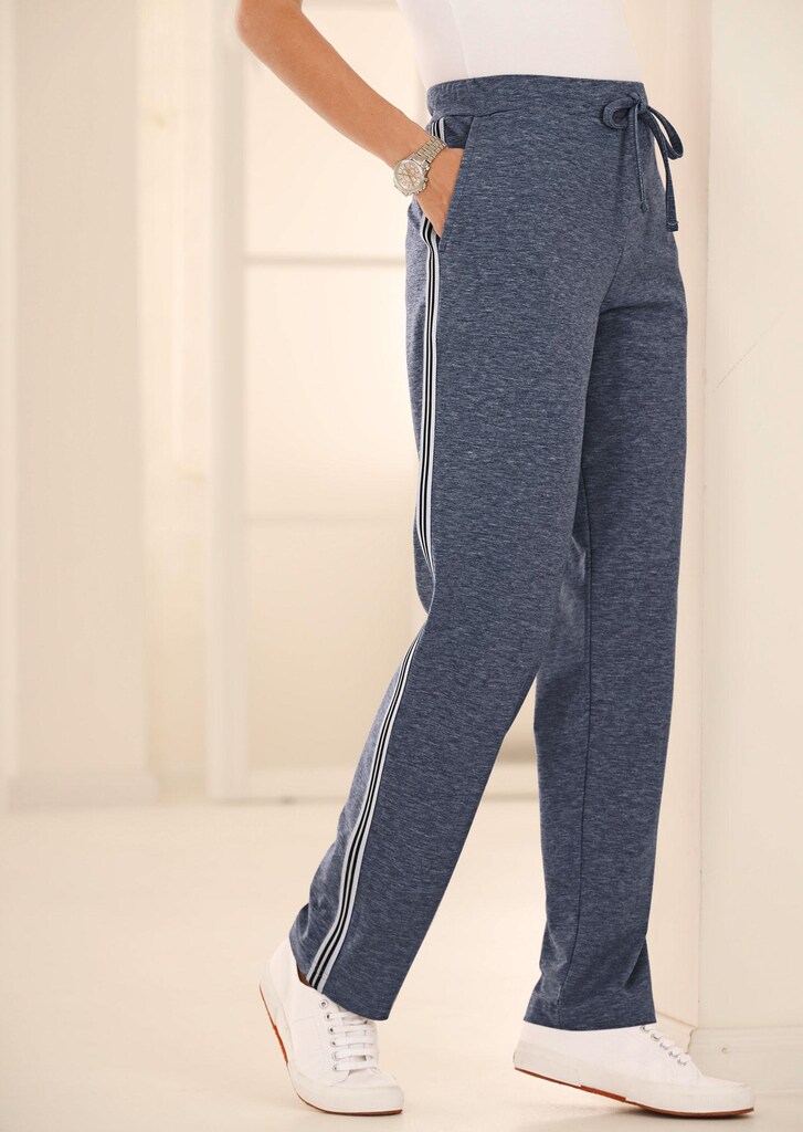 Lange Freizeithose mit seitlichen Gallonstreifen