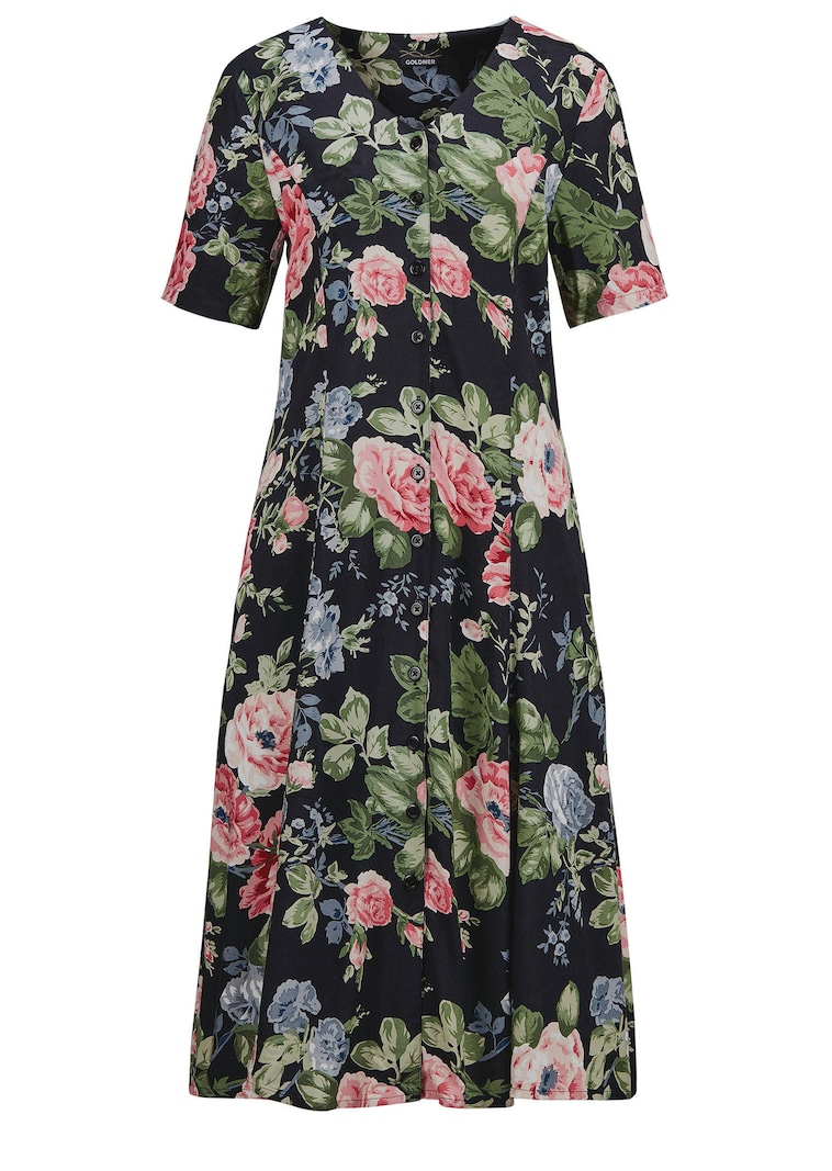Romantisches Kleid mit floralem Alloverdruck