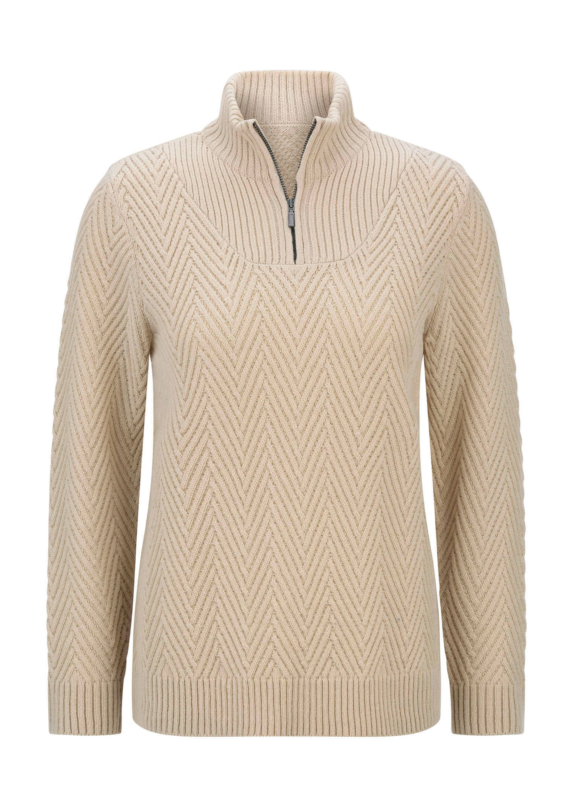 Tricot pullover met troyerkraag