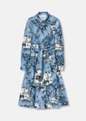 Shirt dress with natural motif print thumbnail 6