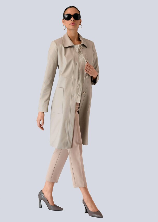 Mantel in modernen Lederoptik 3