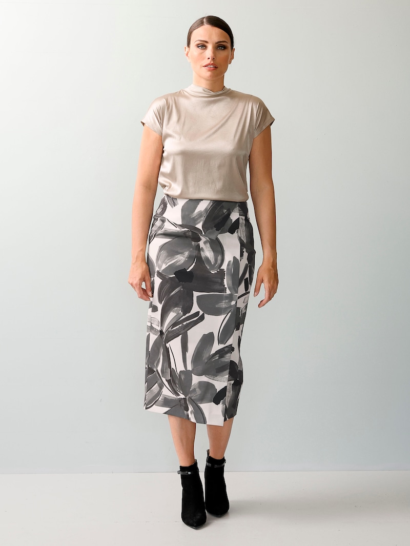 Rock mit floralem Print