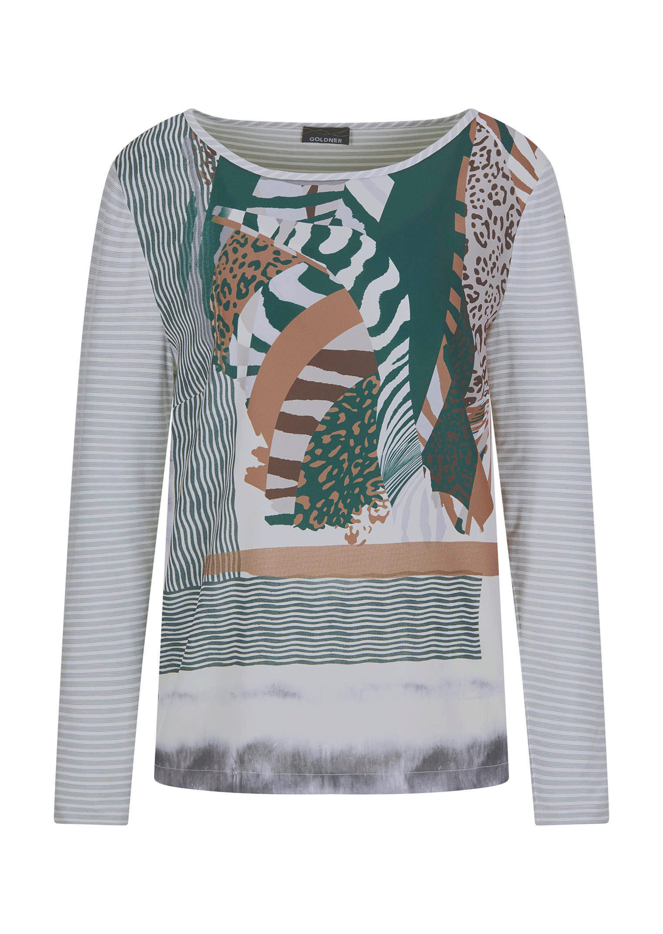 Blouse fluide en satin et jersey de viscose