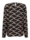 Bluse mit grafischem Dessin thumbnail 4