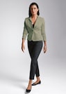 Trendy short-cut blazer in jersey with structured sections thumbnail 7