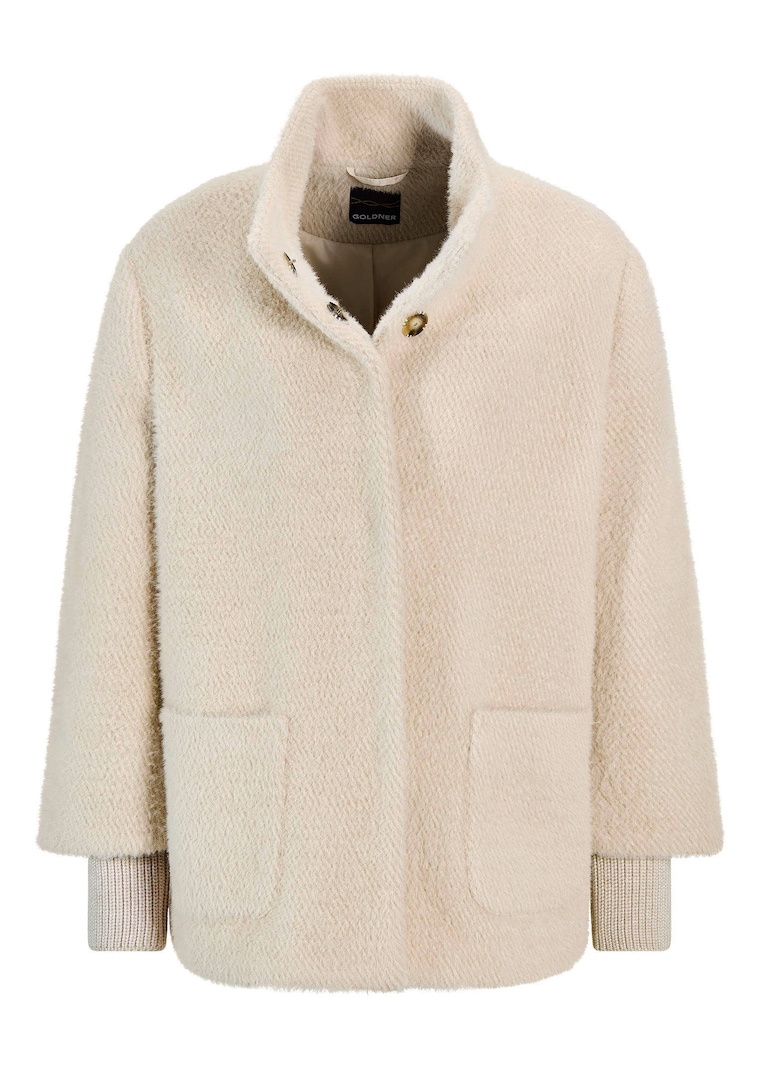 Modische Jacke mit Strickbündchen