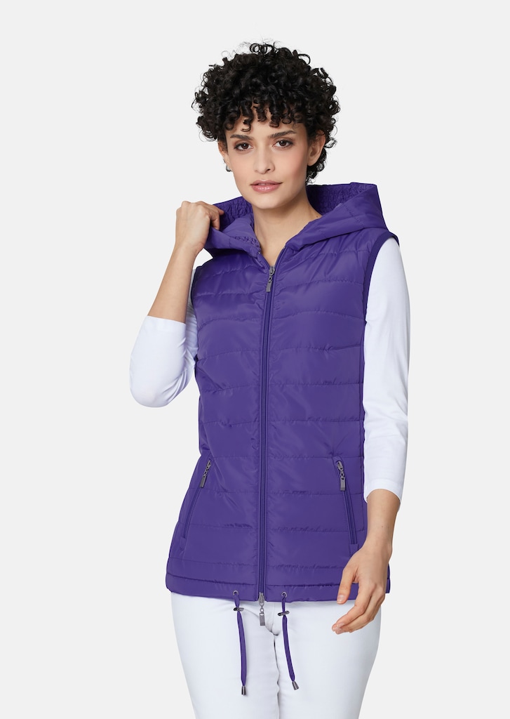 Lightly padded quilted waistcoat