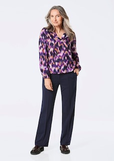 Broek met elastische band en biesjes thumbnail 7