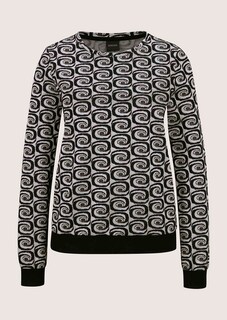 Sweatshirt mit Retro-Muster thumbnail 6