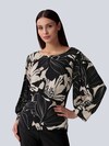 Bluse mit modischem Blütendruck thumbnail 1