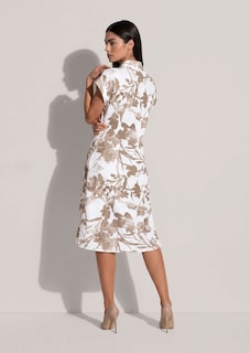 Robe-chemise en viscose avec imprimé fleuri thumbnail 4