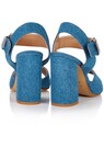 Sandaletten aus Baumwoll-Stoff thumbnail 2