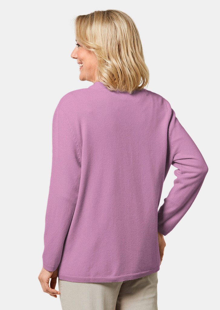 Kaschmir-Longstrickjacke