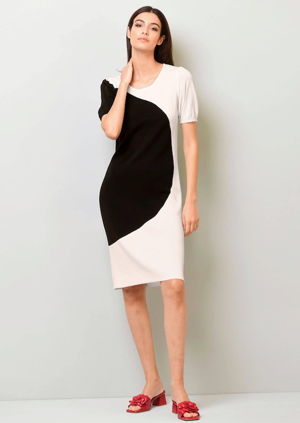 Strickkleid in Bicolour-Optik 3