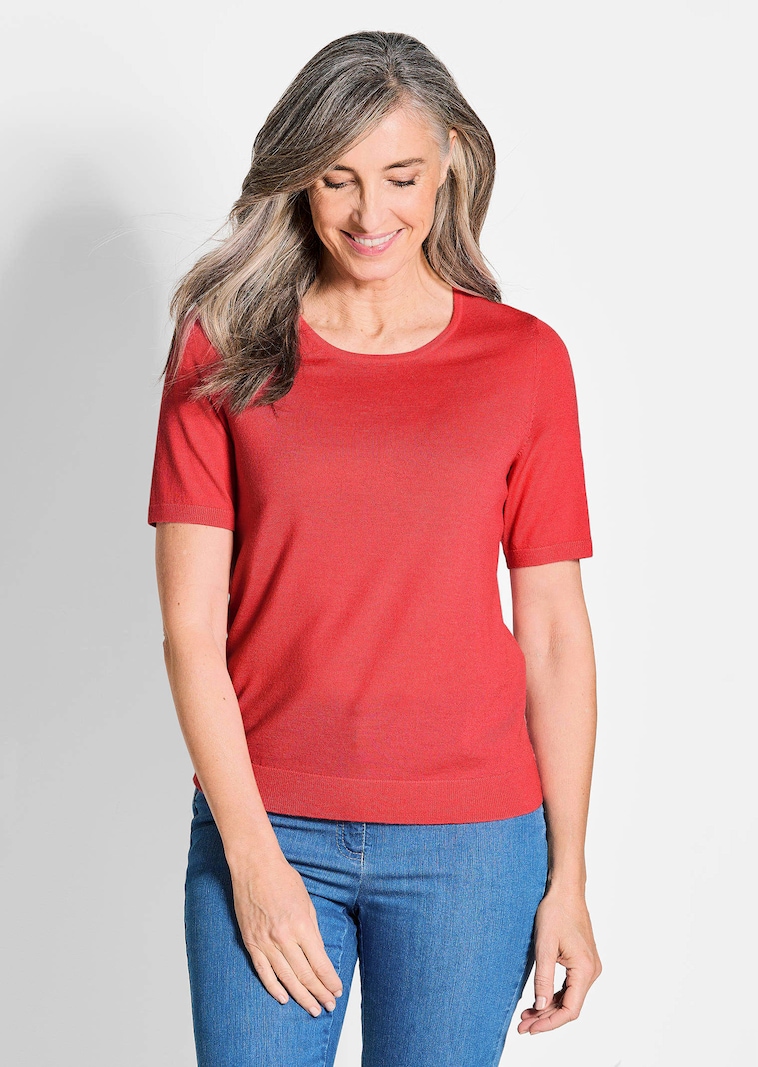 Strickpullover aus reiner Merinowolle