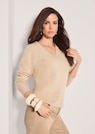 Schurwoll-Pullover mit V-Ausschnit thumbnail 4