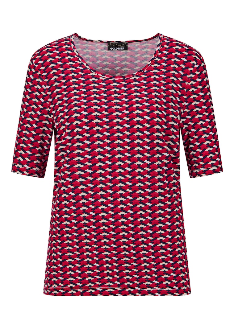 Jersey shirt met grafische print