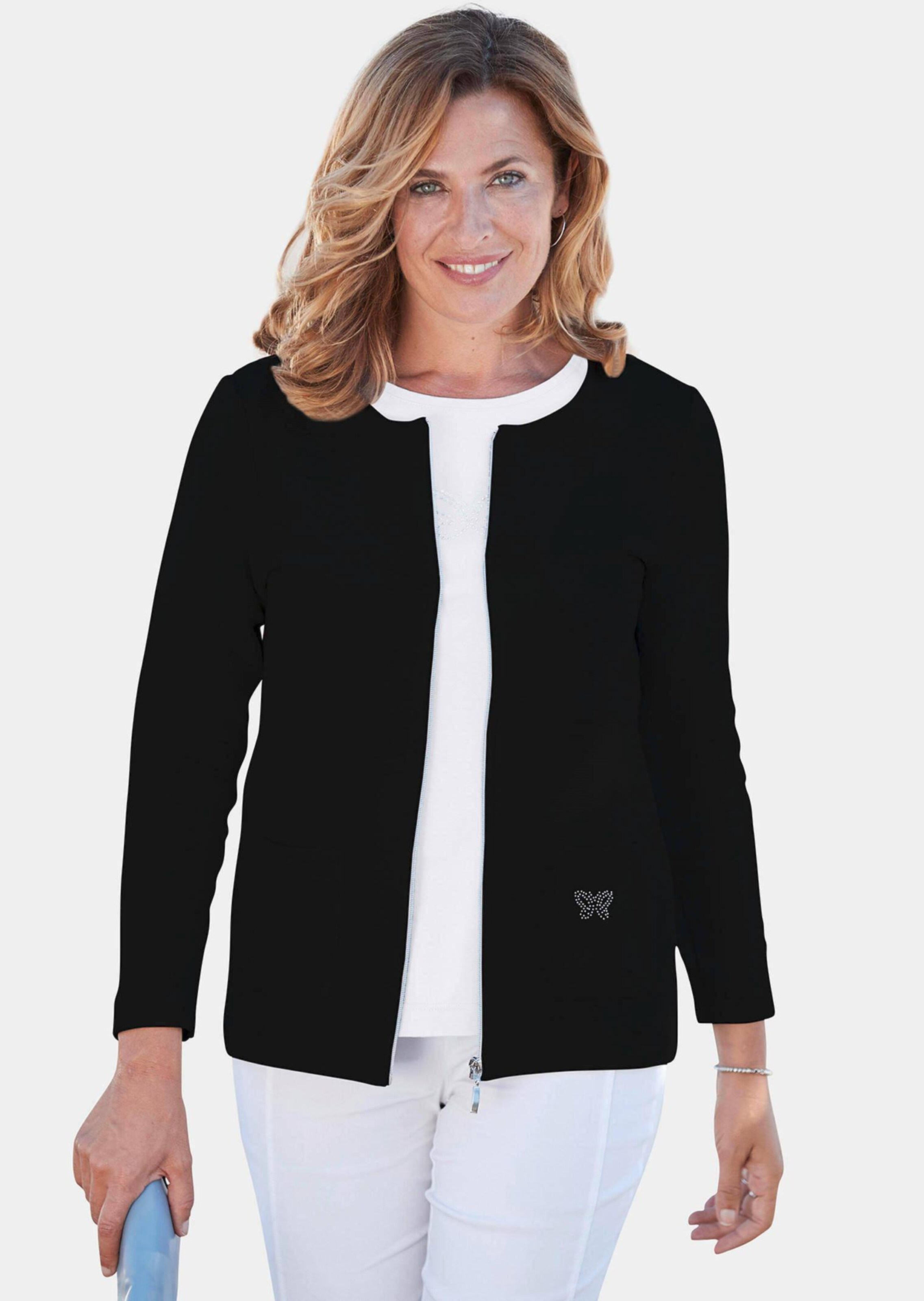 Confortable veste avec fermeture par zip