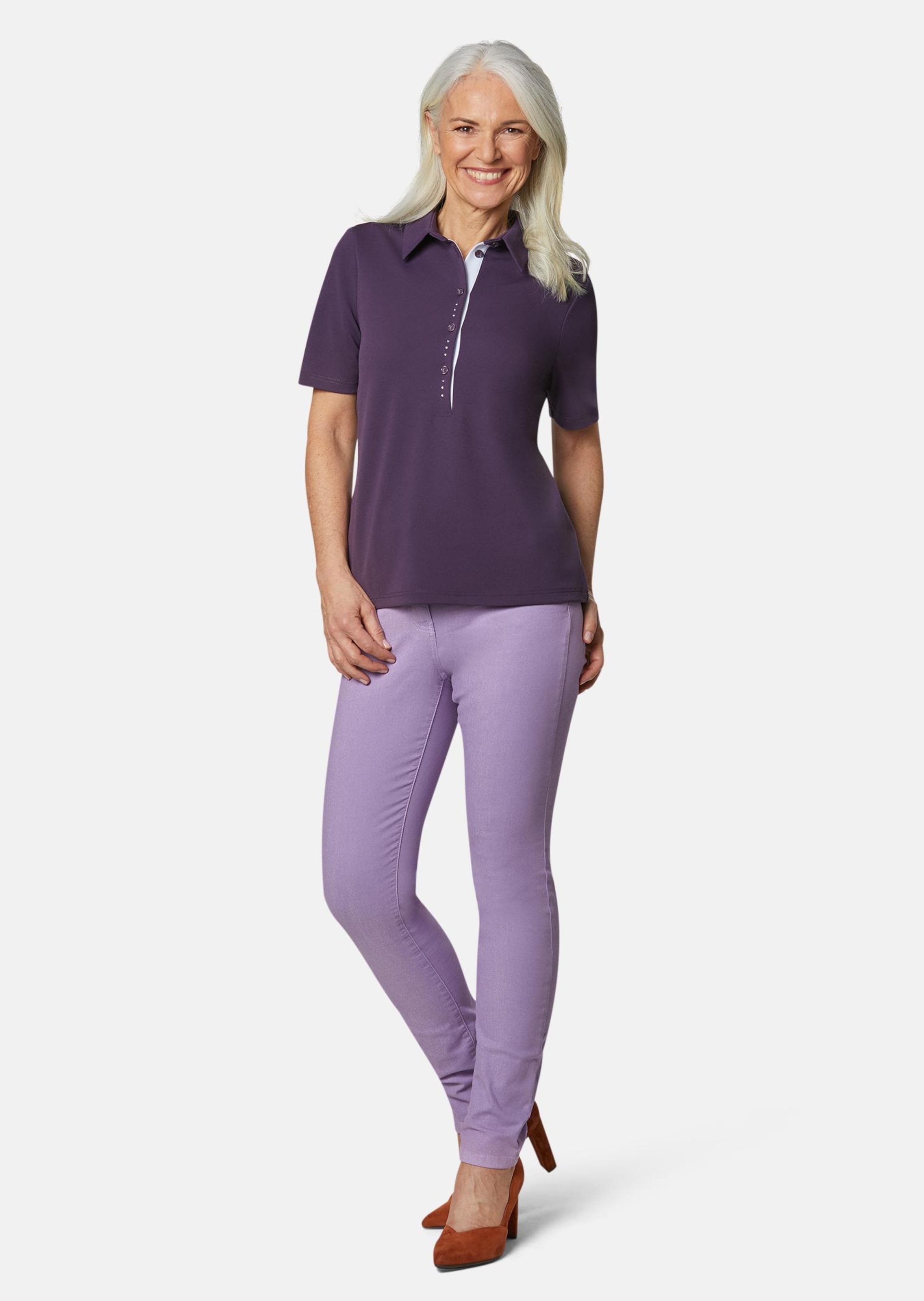 Polo en tissu piqué - lilas - Gr. 23 de Goldner Fashion