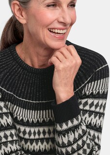 Norwegerpullover mit glitzerndem Lurex thumbnail 5