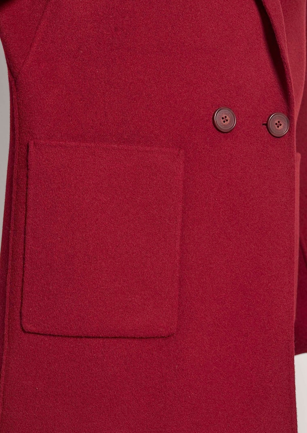 Doubleface-Mantel aus reiner Wolle 4