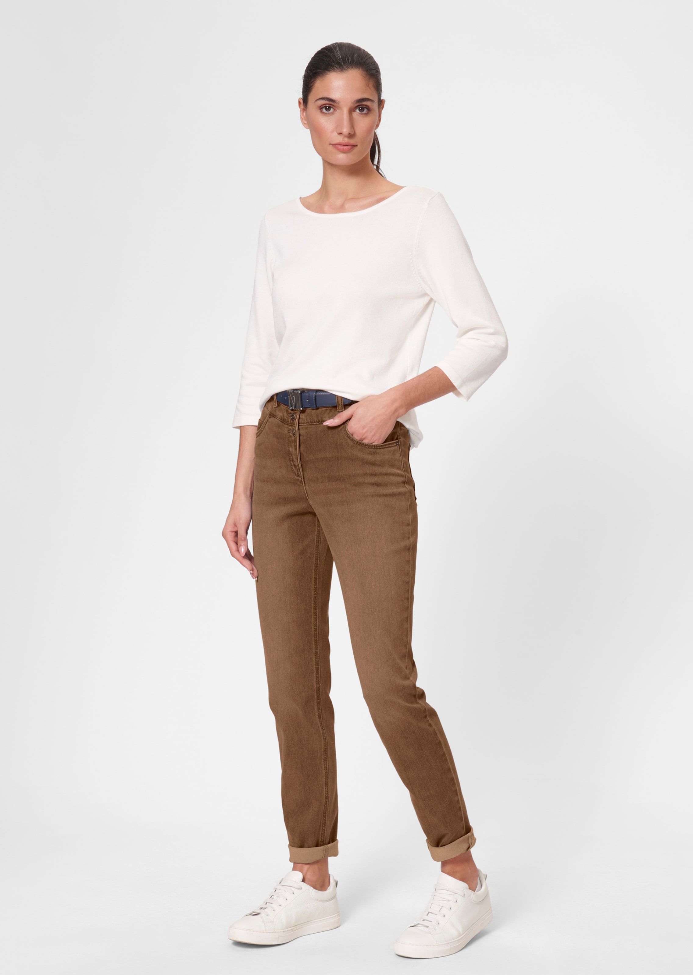 Jean Power Stretch Taille haute sur noisette MADELEINE Vetement