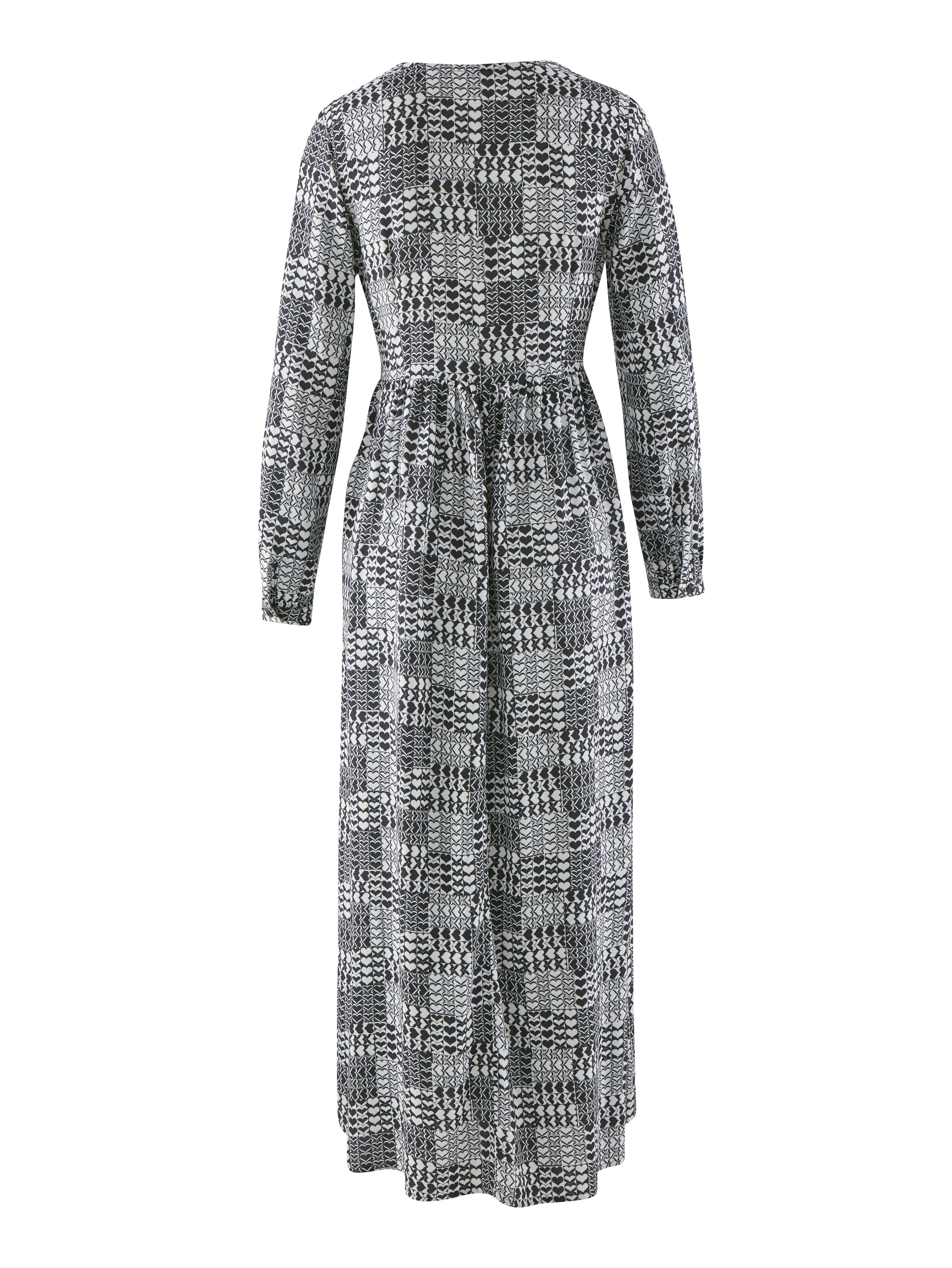 Kleid allover im kleinen Herzchendruck 4