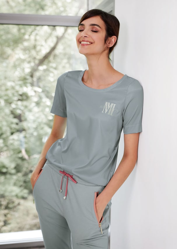 Short-sleeved shirt with M SPORTS logo embroidery