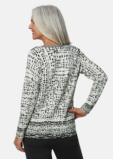 Weicher Druckpullover in Feinstrick thumbnail 3