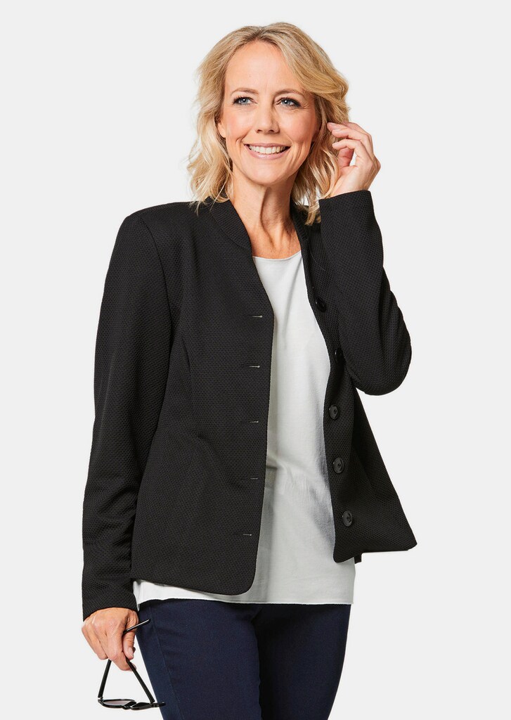 Bequemer Struktur-Jerseyblazer