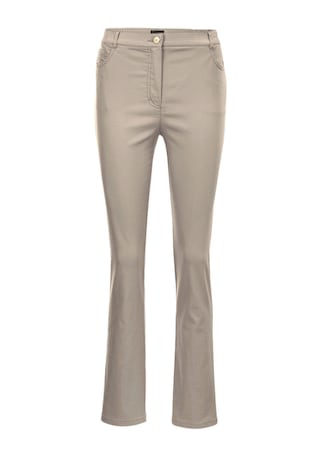 beige Confortable pantalon ANNA avec pli
