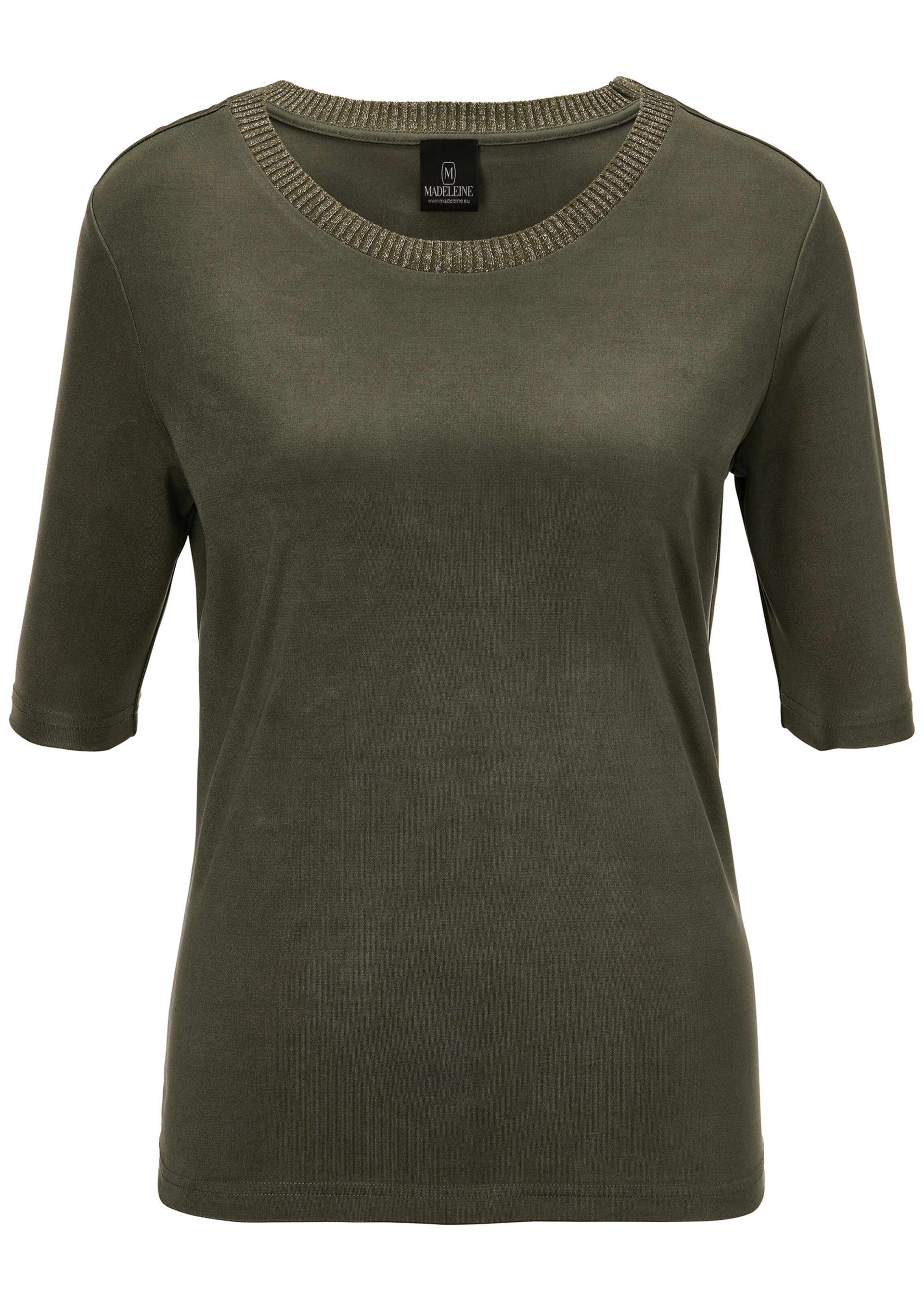 Seiden-Shirt mit Halbarm