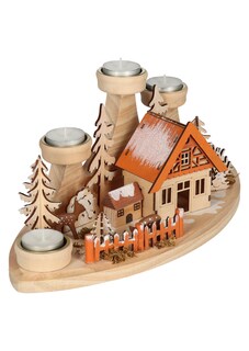 Teelichtleuchter Waldhütte thumbnail 4