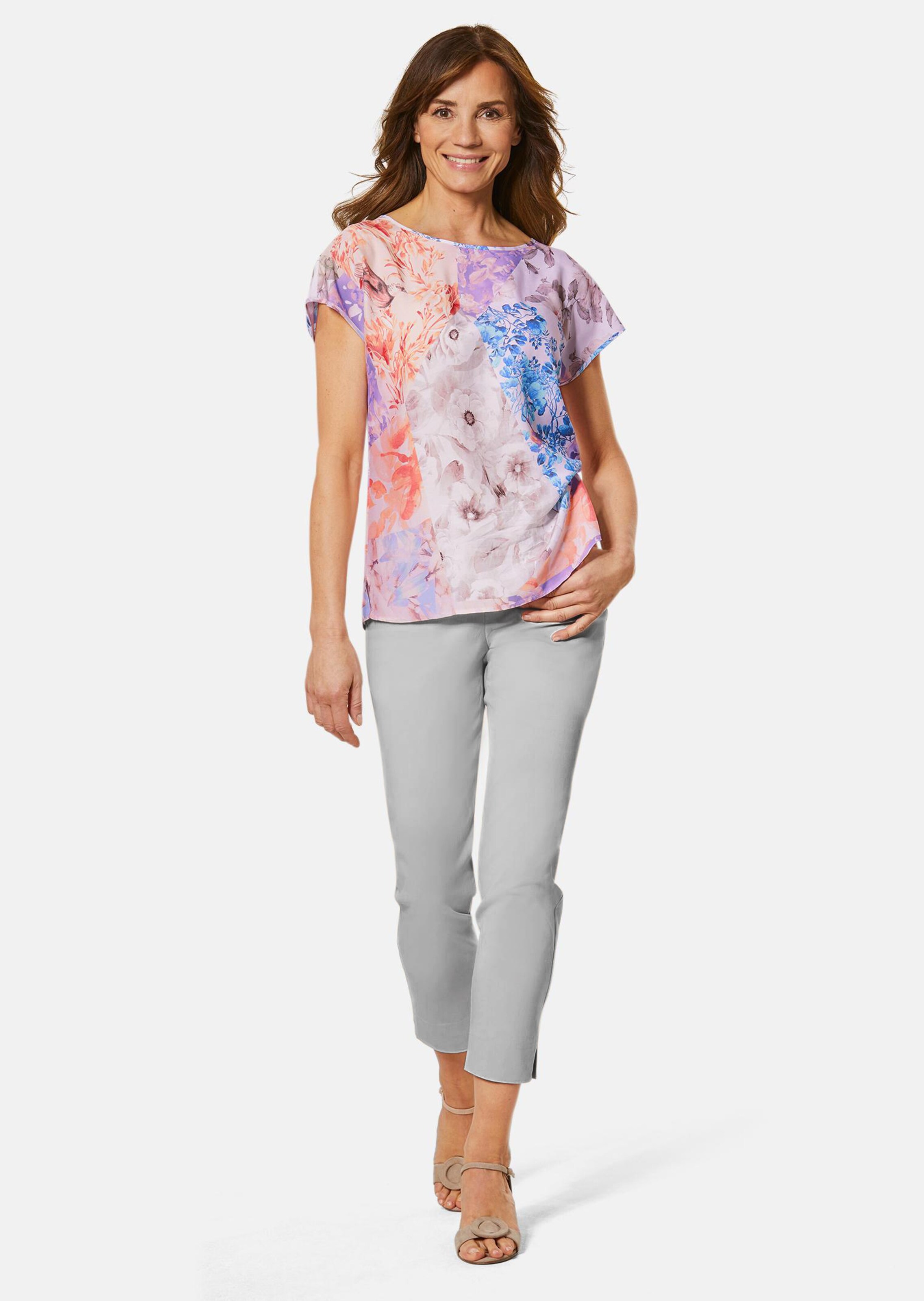 Pantalon super stretch 7/8 LOUISA - gris pierre - Gr. 255 de Goldner Fashion