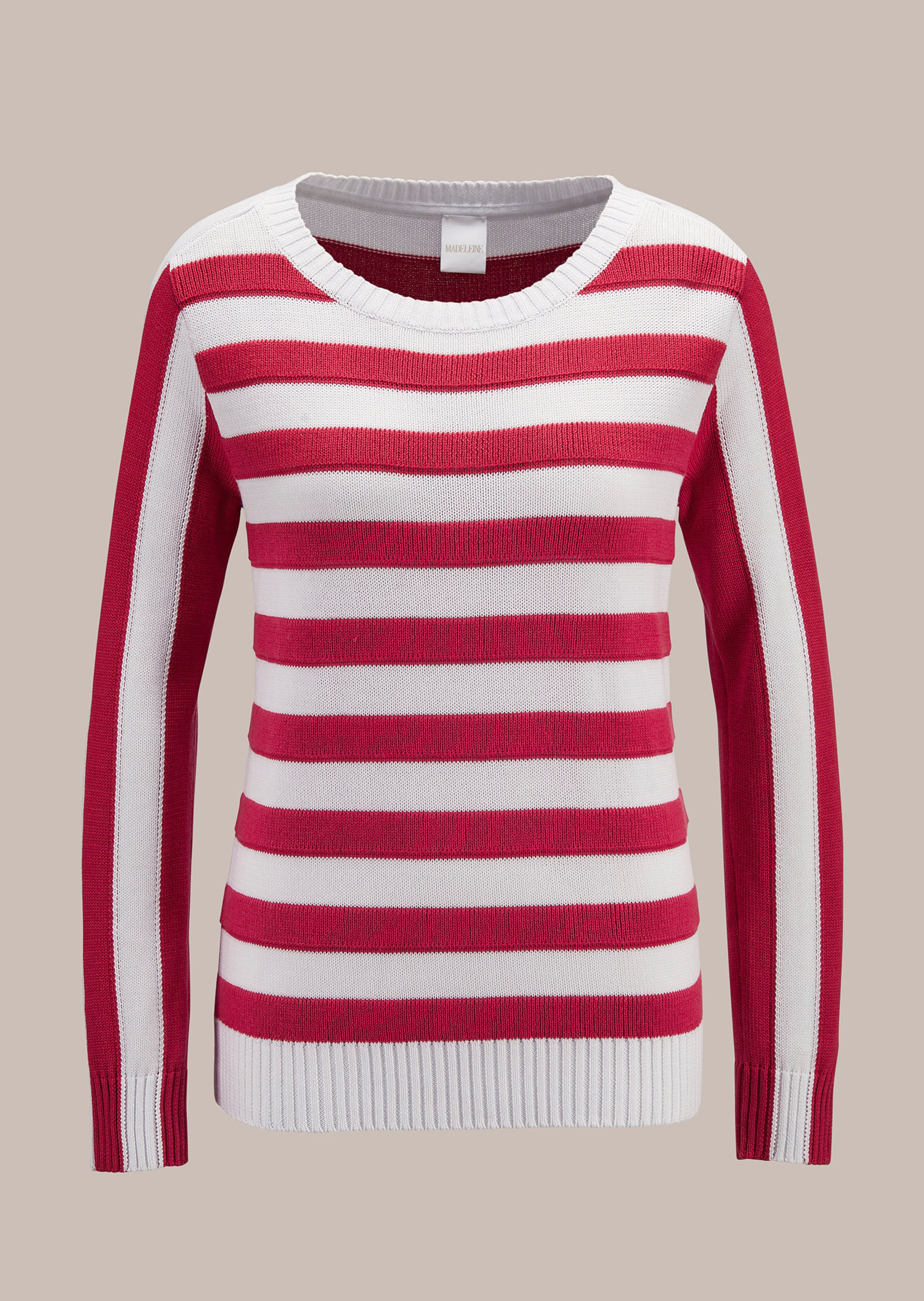Streifen-Pullover aus feinster Pima Cotton